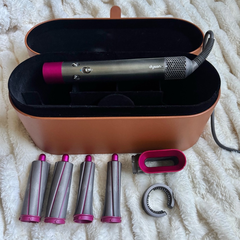 Dyson Hair Tool Set with Pink and Silver